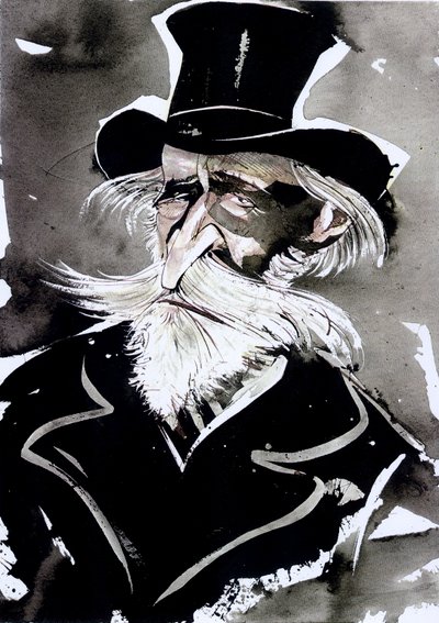Caricature of Giuseppe Verdi by Neale Osborne
